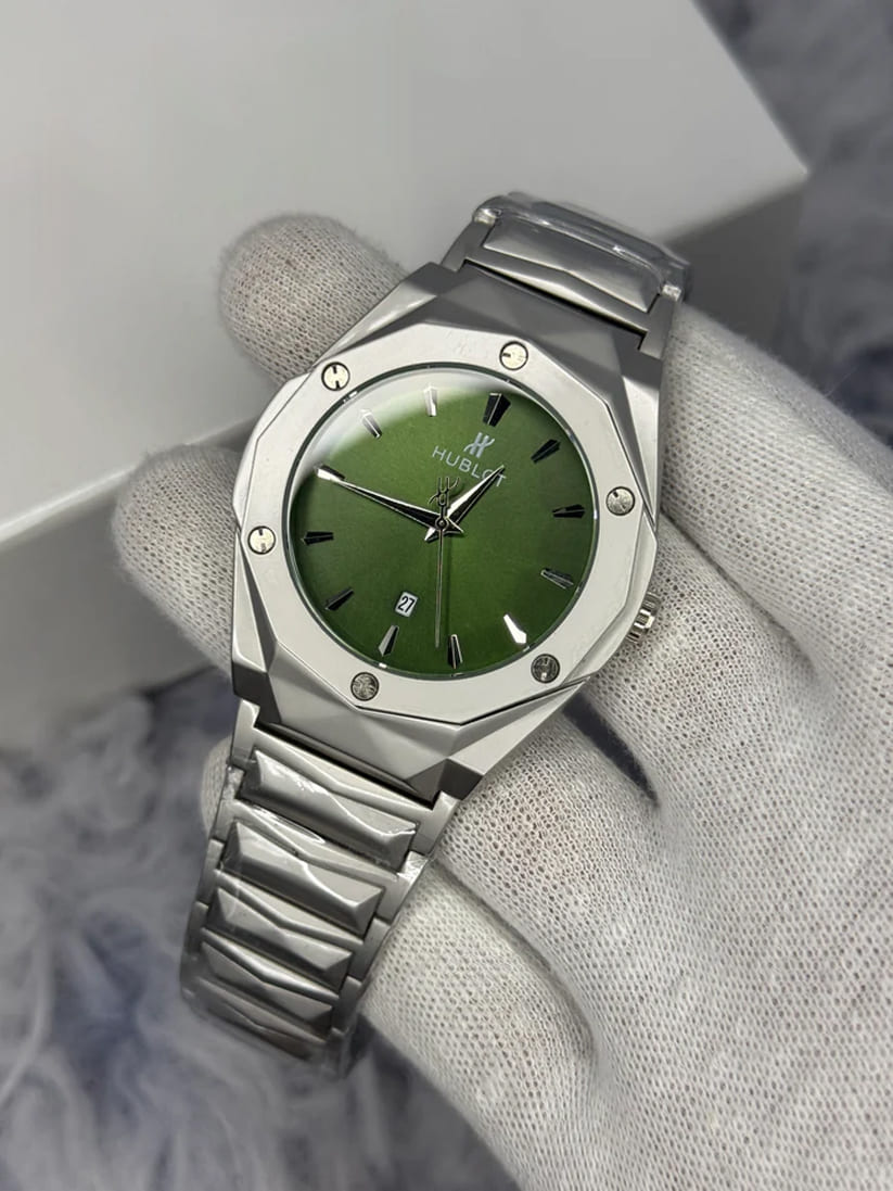 Hublot Style Premium Metal Strap Watch