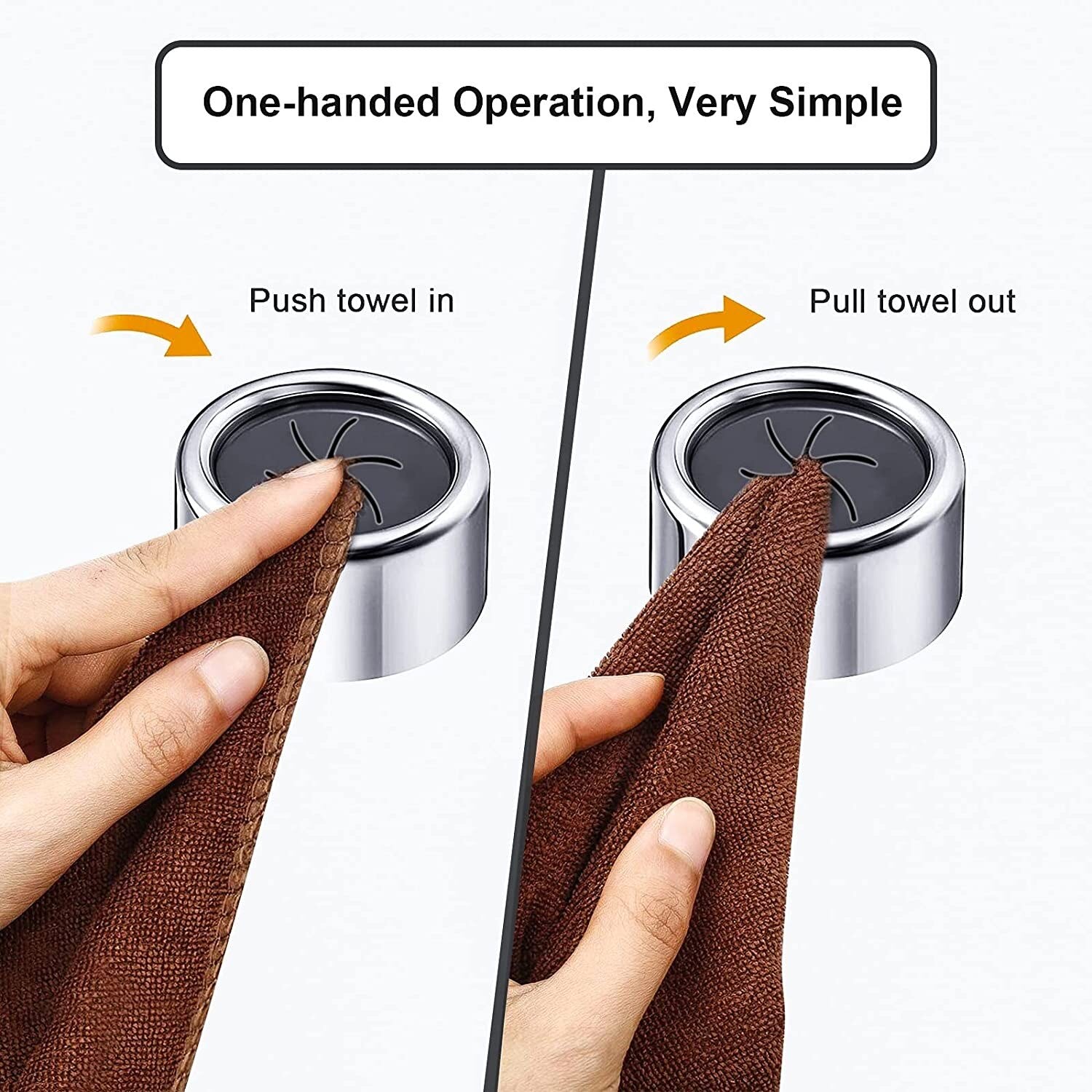 Stainless Steel Self-Adhesive Towel Holder