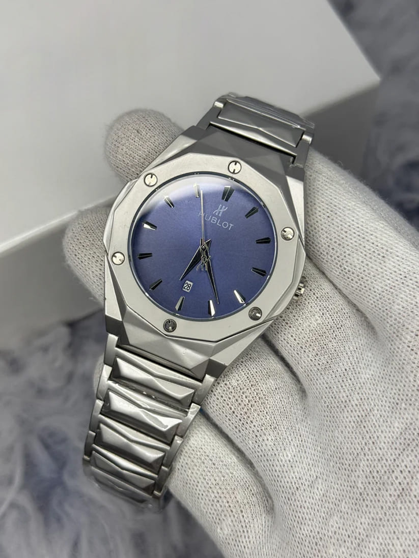 Hublot Style Premium Metal Strap Watch