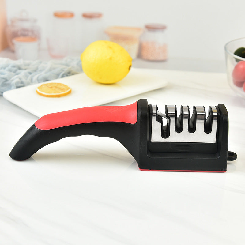Professional 4-Stage Knife Sharpener – Non-Slip Kitchen Sharpening Tool